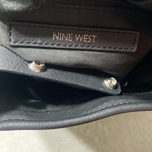Nine West Black Handbag with Gingham Bow main image 6